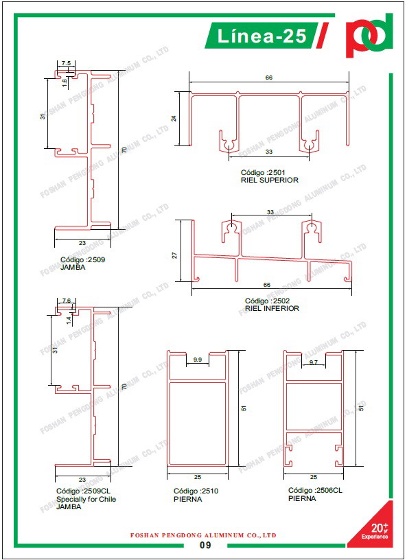 0.15mm T5 Temper Wood Finish Aluminium Profiles For Bolivia Series L20 L25 L32 L5000