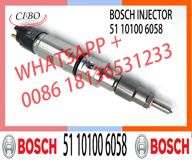 New Diesel Engine Fuel Injector 0445120068 Common Rail Injector 0 445 120 068 51 10100 6058 For Man