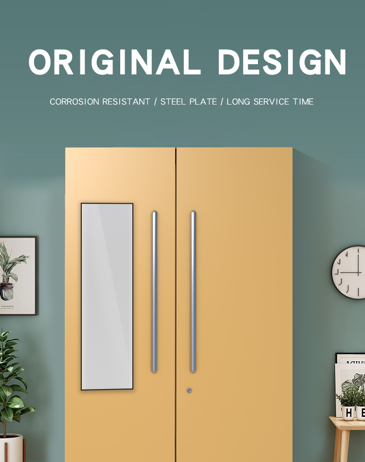 Cold Rolled Steel BV 2 Door Metal Storage Cabinet 0.5mm To 1.2mm