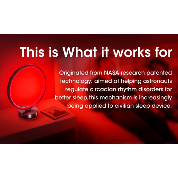 All-in-One Sleep Aid Lamp with 670nm Red Light Remote Control and Customizable Features