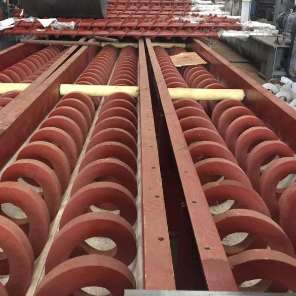 Concrete Spiral Stainless Steel Screw Conveyor For Wasters Wet Material Viscidity