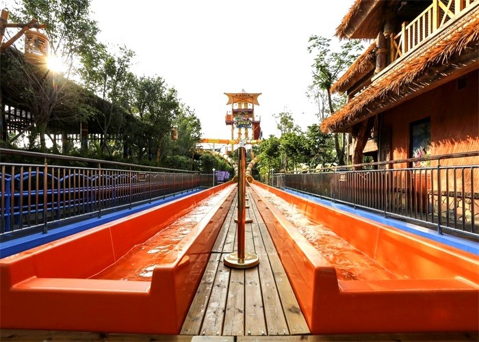 Commercial Fiberglass Custom Water Slides Adult Stimulating High Speed Slide