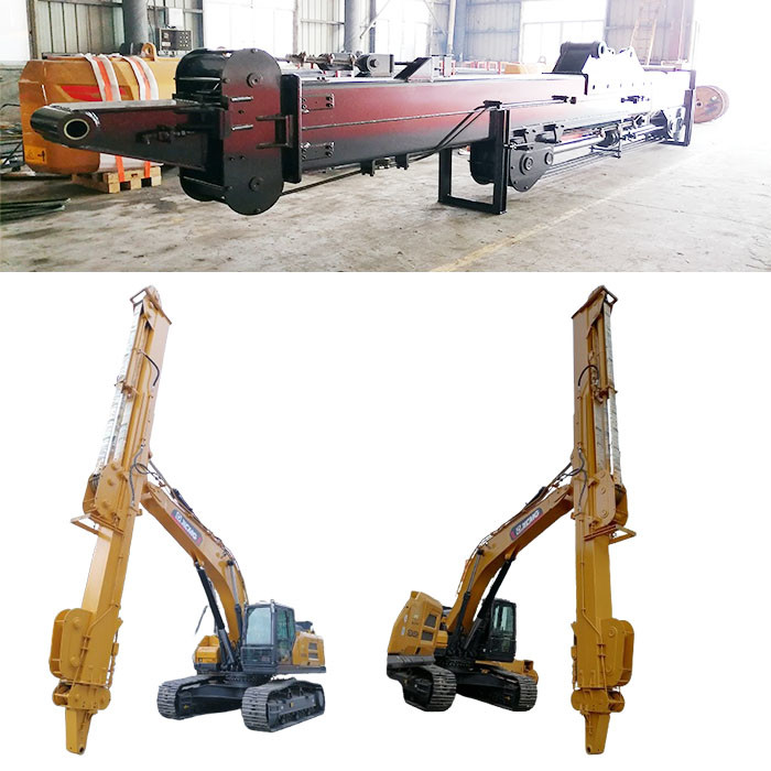 Clamshell Telescopic Arm With Clamshell Bucket Grapple Digging House Foundation