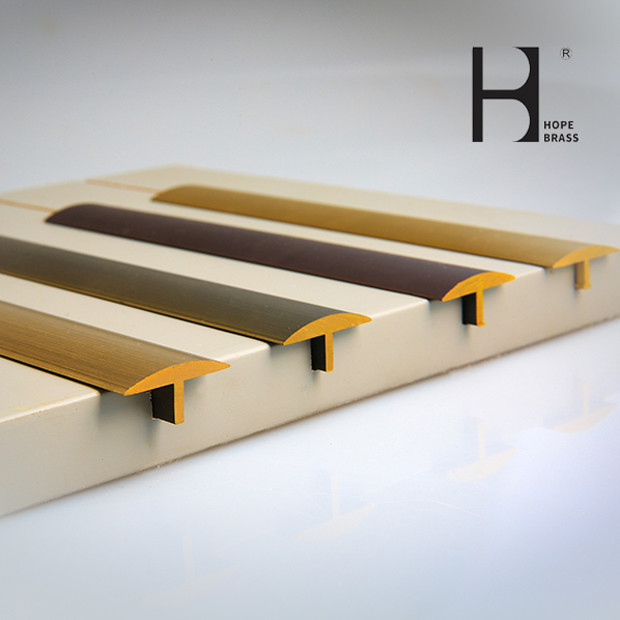 Golden Fadeless Brass T Shaped Channel C28000 T Section Tile Trim