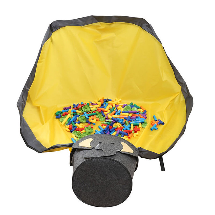 Waterproof Washable Toy Storage Basket And Play Mat Household Storage Organization