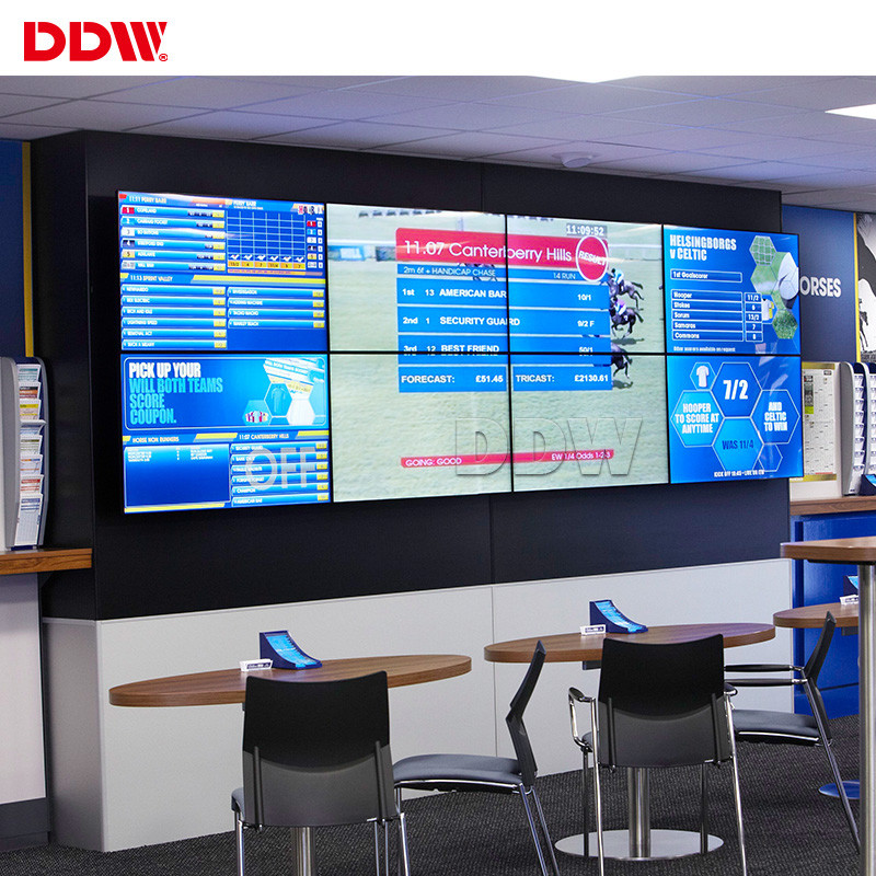 RJ45 Loop 46 Inch CCTV Video Wall HD 178x178 Viewing Angle With 230W Input