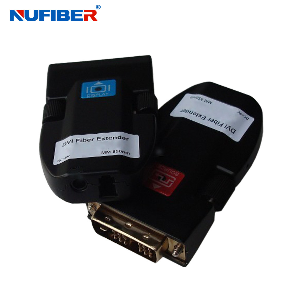 1core LC 2km Dvi Fiber Extender , Mini Dvi Fiber Optical Transceiver