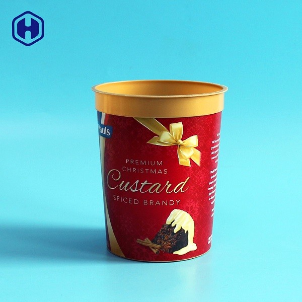 Commercial Decorative IML Cup Disposable Ice Cream Cups Freezer Usage