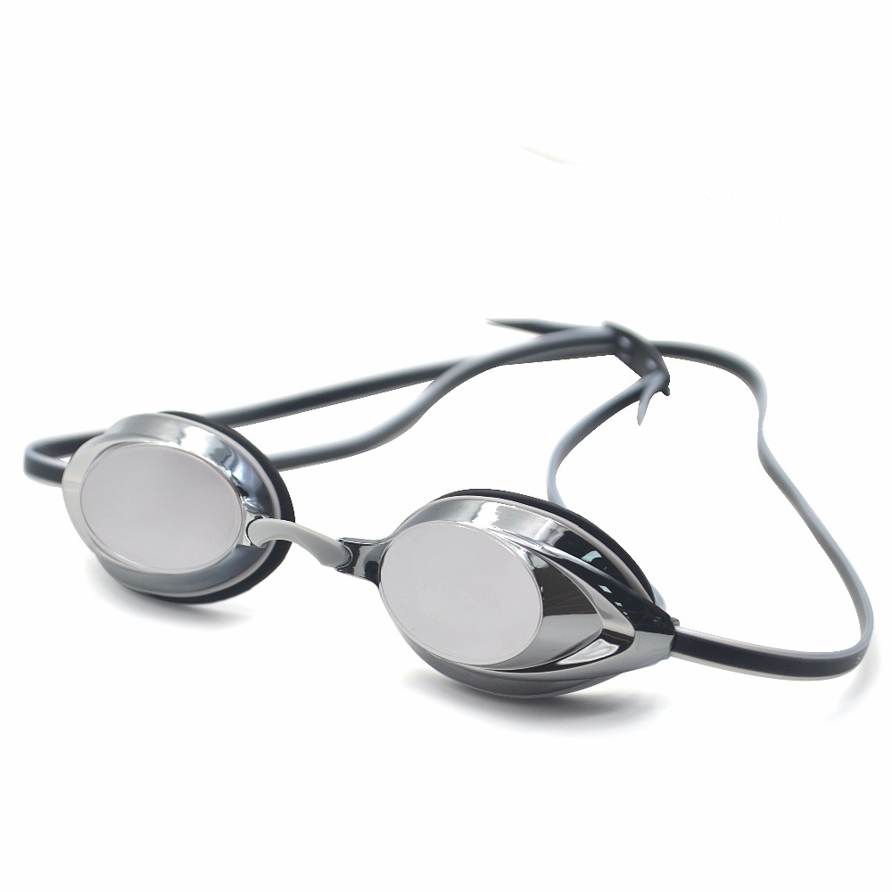 Adult Waterproof Triathlon Swim Goggles With Mirrored PC Lens