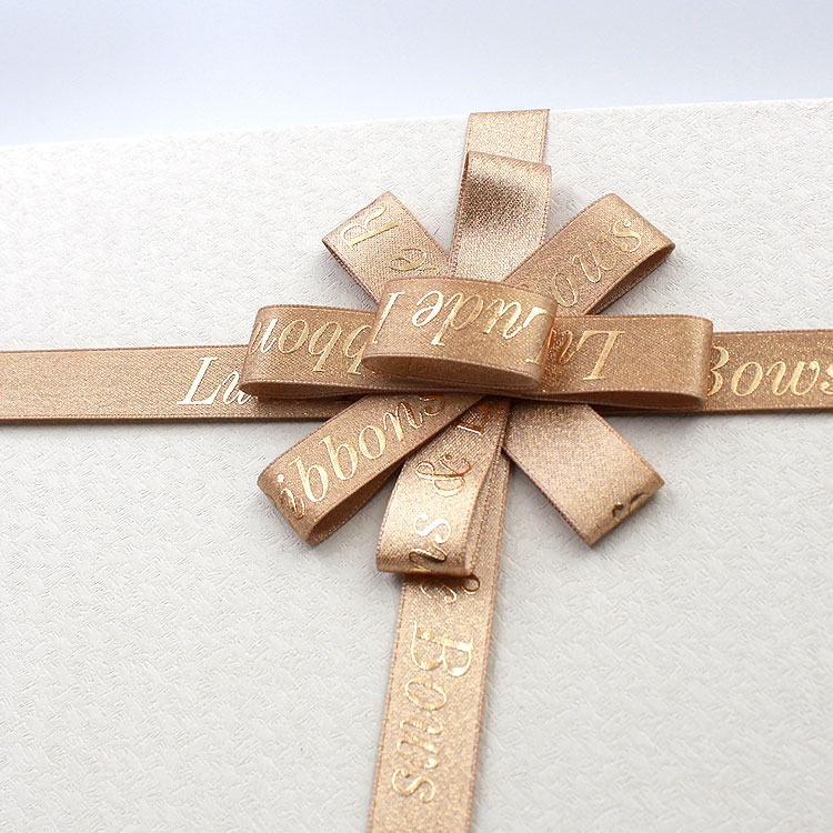 Decorative Gift Packing Ribbon Multi Color Polyester Material For Christmas
