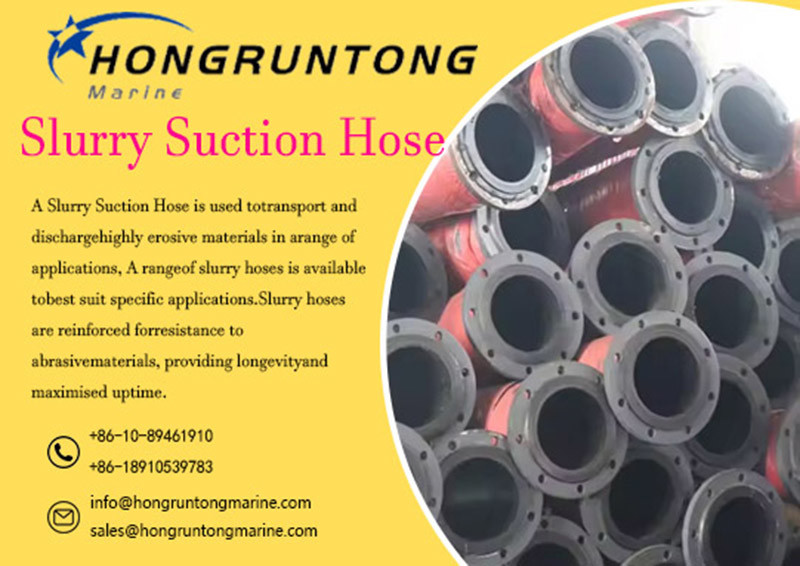 Rubber 8 Inch Slurry Suction Hose With Smooth Inner Surface