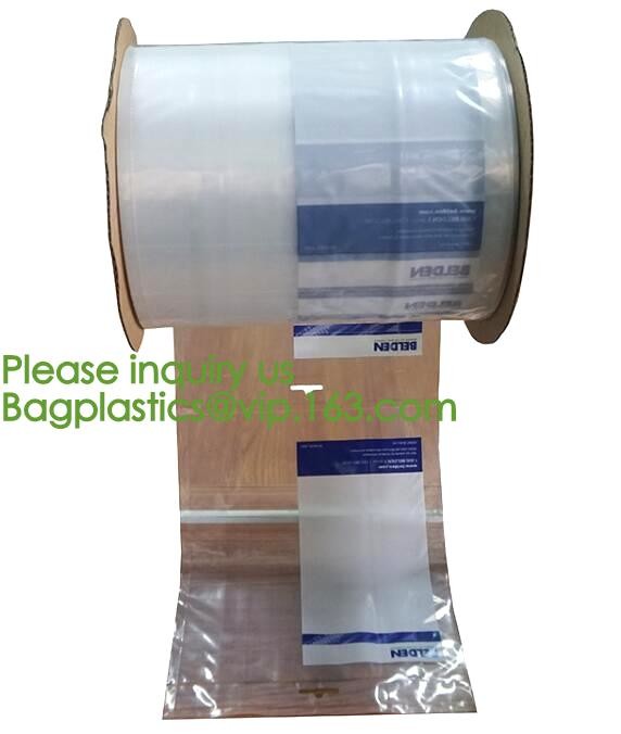 clear LLDPE easy tearing line pre-opened in roll bag,Factory custom LLDPE plastic autobag Preopened polybag on a Roll