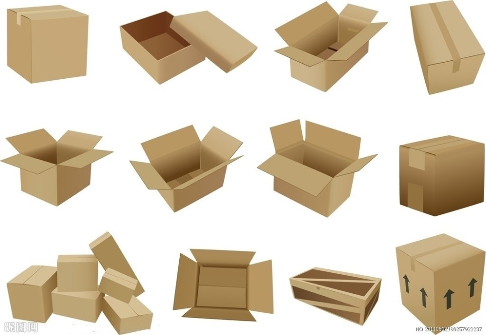 Light 20pcs Foldable Brown Corrugated Paper Packaging Flat Shipping Box