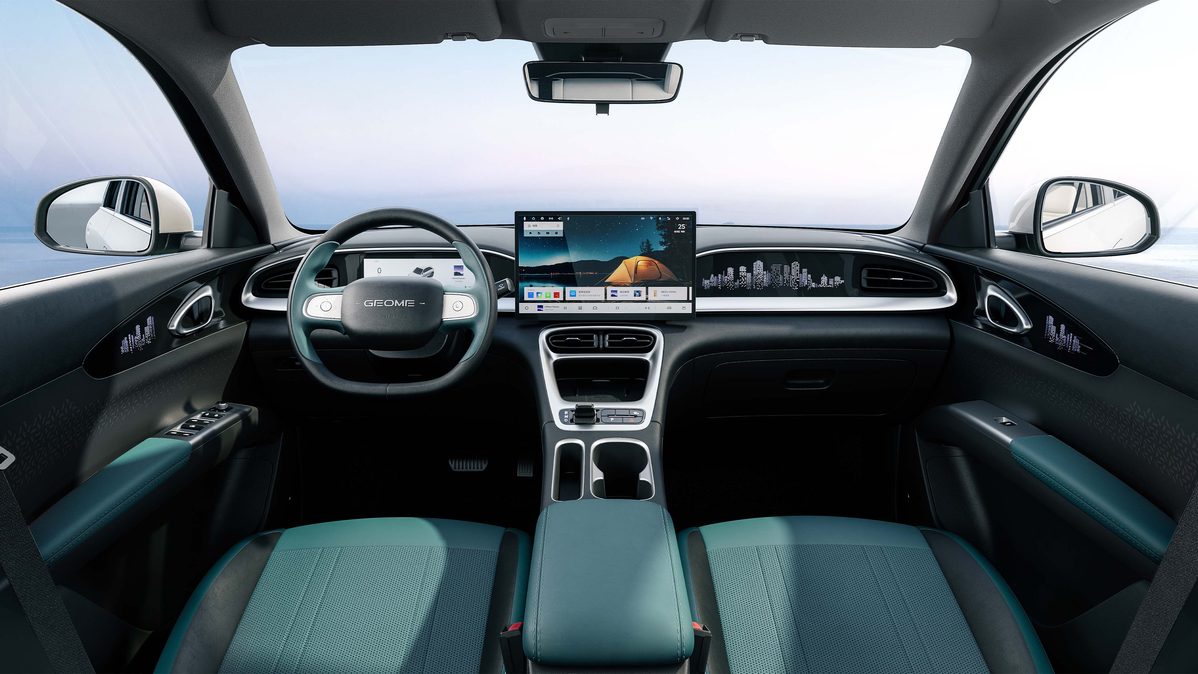 4135x1805x1570mm Geely Galaxy Electric Sedan with 410km Pure Electric Range and Lithium Battery Energy EV Motor