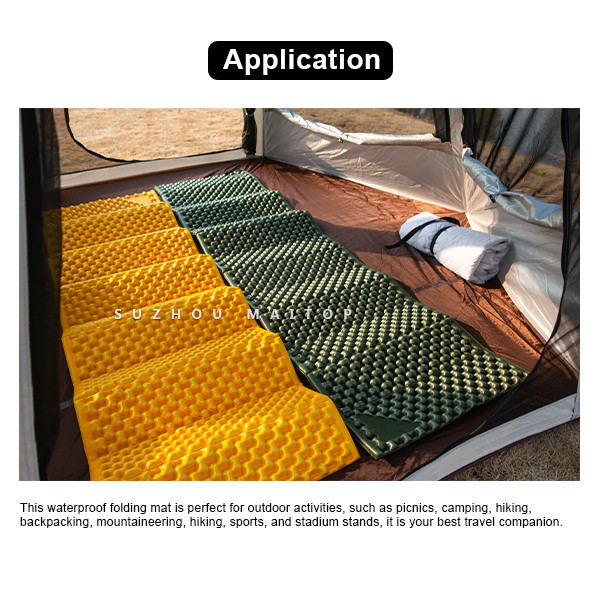 Waterproof Camping Mat Ultralight Foam Sleeping Pad For Hiking