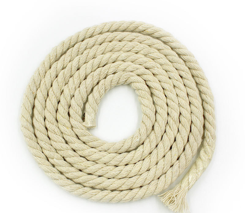 Marine 3 Strand Polyester Rope Twisted 550 Pounds Cotton Boat Rope
