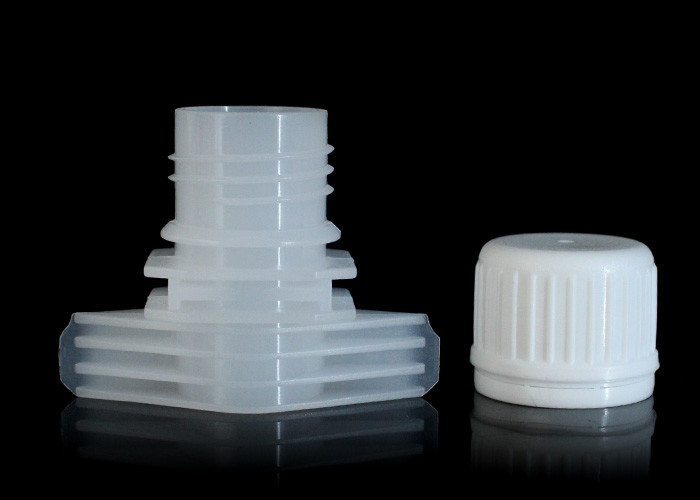Colorful Double Gaps Plastic Spout Cover Screw Cap For Refillable Oil Pouch With Carry Handle