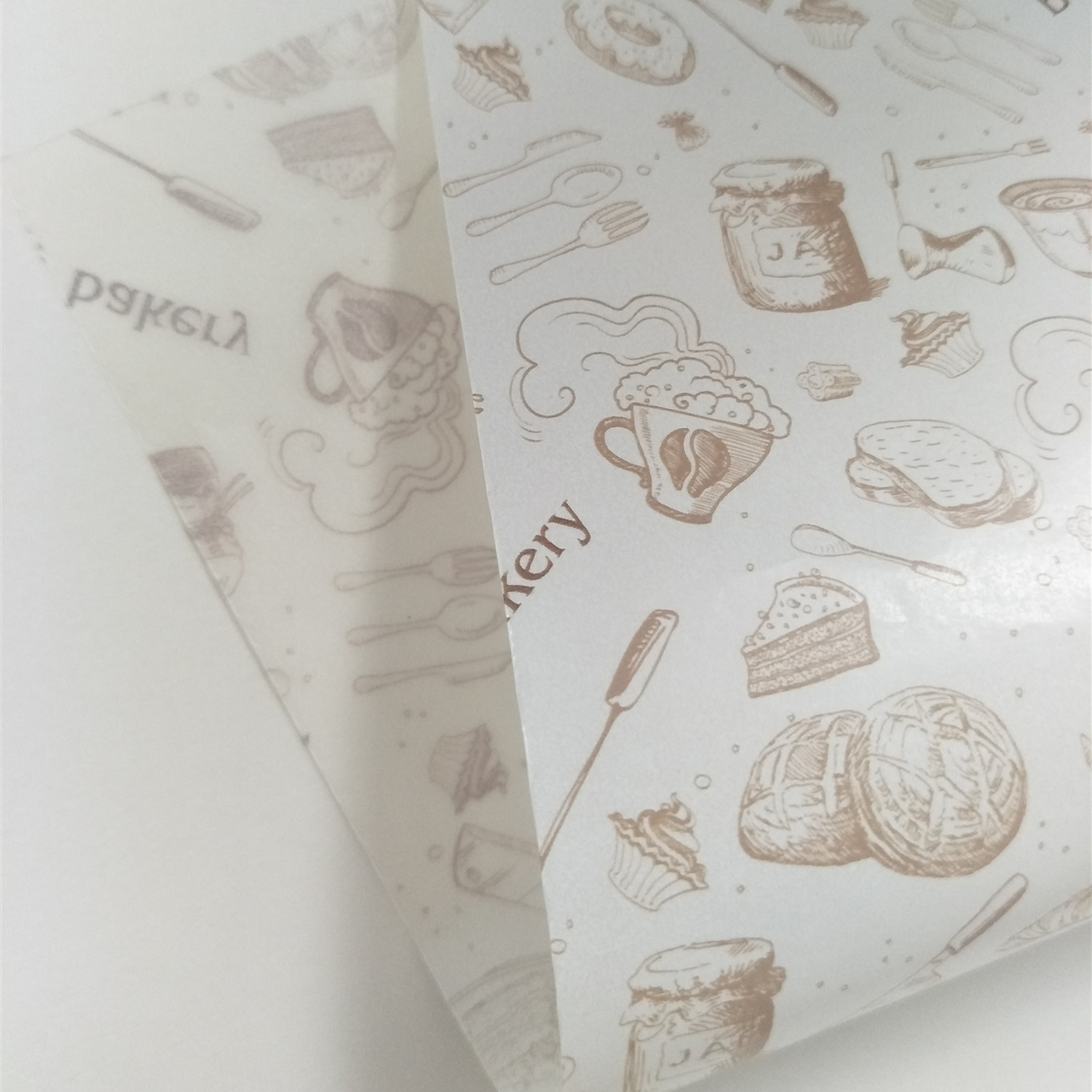 45gsm Unbleached Butter Greaseproof Paper Parchment Cheese Wrapping Paper