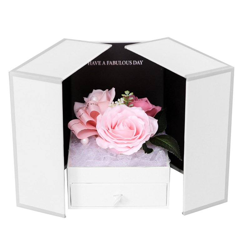 Varnishing Magnetic Magic Cube Double-Door Openning Gift Box for Customized Surprises