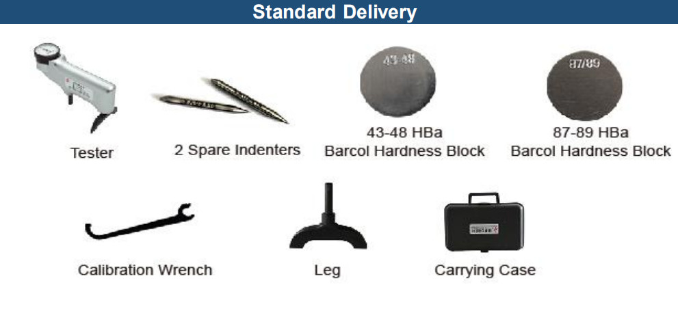 0.5 HBa Shore Hardness Tester Typical Barcol Testing Machine