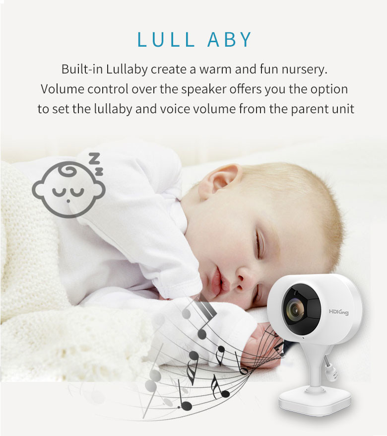 Wireless 2.4" 720P Baby Monitor Night Vision Indoor Wifi Pet Camera Vox Function