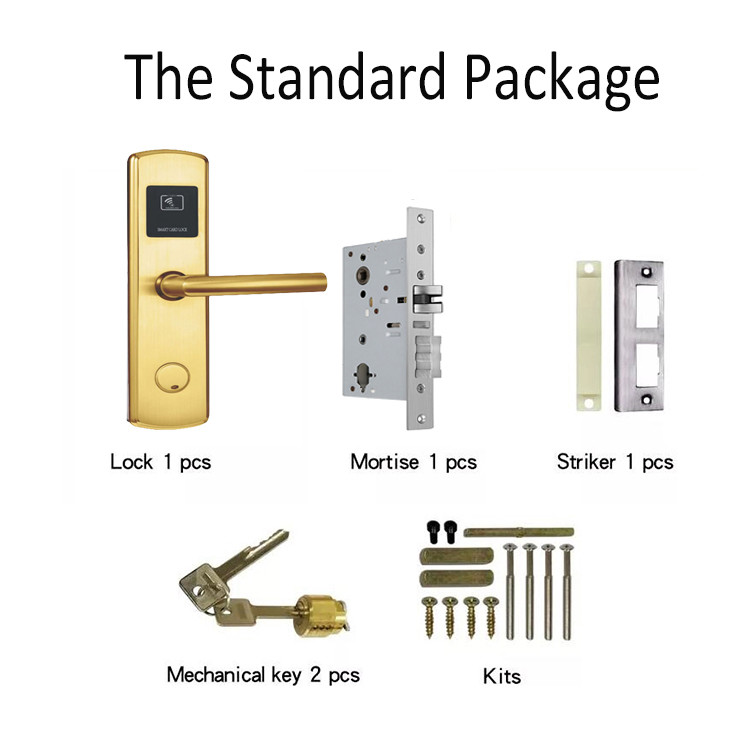 Ss304 Hotel Electronic Locks DSR 610 Rfid Card Reader Door Lock