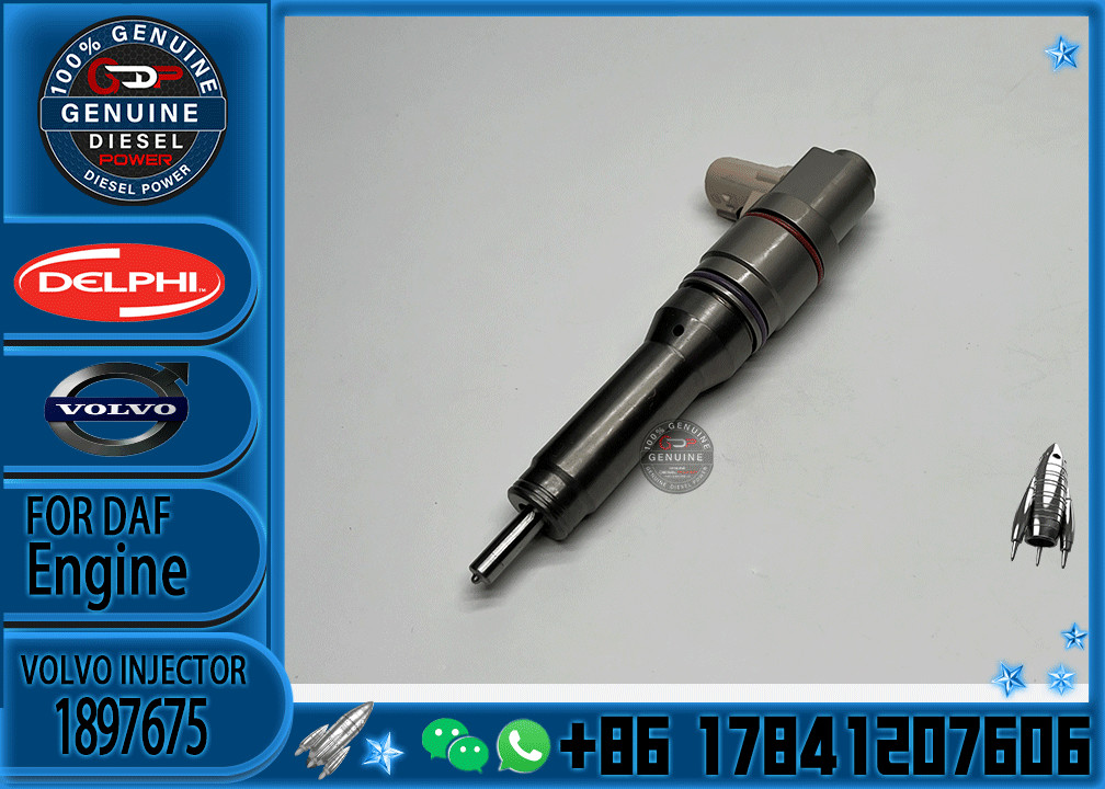 Common Rail Fuel Injector BEBJ1D01104 1972590 BEBR3A01000 1897675 1925657 BEBR3A01100 1934321 1914474 for DAF