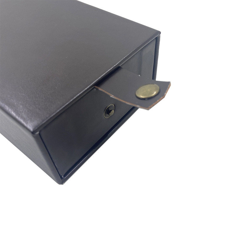 Hard cardboard Custom PU box , PU drawer eyeglasses box