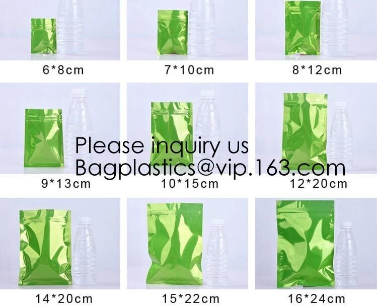 Top zip plastic bag food packaging/ 3 side seal zipper bag/ stand up pouch k bag for meat,pork,beef,sea food pack