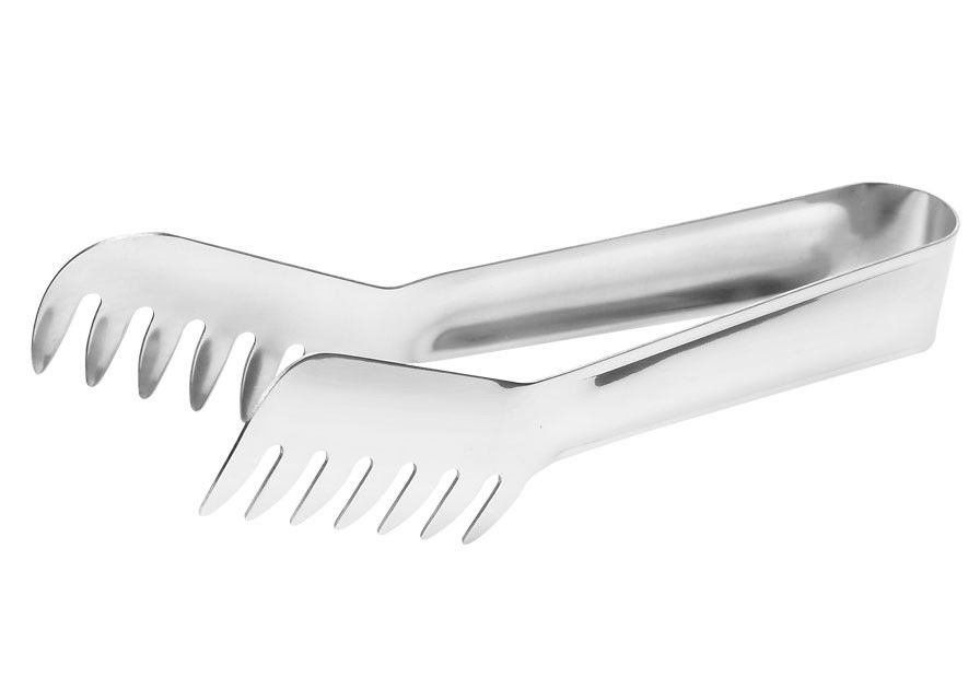 V-Shaped Stainless Steel Pasta / Spaghetti Tongs, Salad Tongs, Buffet Serving Line Supplies