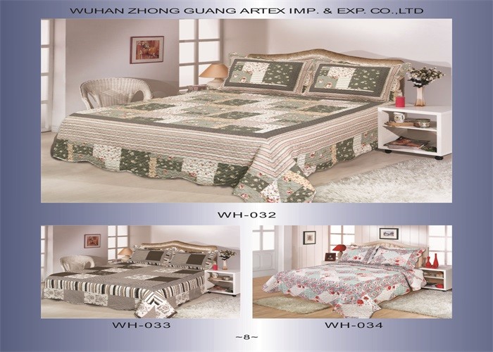 Blue Checkered Home Bed Quilts Soft Touch For Indoor Household Decoration