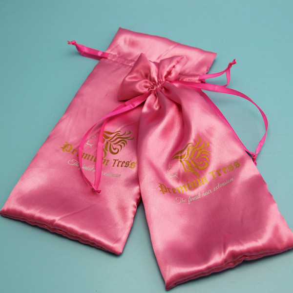 Reliable Long Satin Drawstring Bag Customized Size For Eyeglasses / Lens