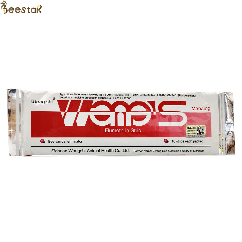 Manjing Flumethrin curing varroa mites of bees Strips Mites Killer Bee Medicine