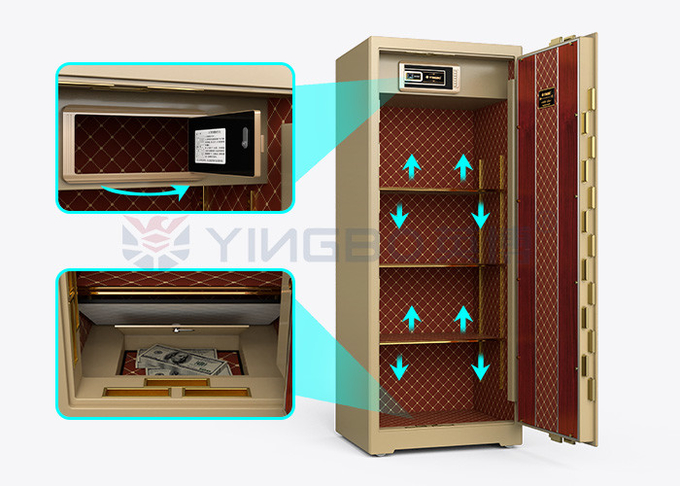 25 Cu Ft Bank Biometric Fingerprint Security Safe Box 10mm Thickness Of Door YB/ZY-180