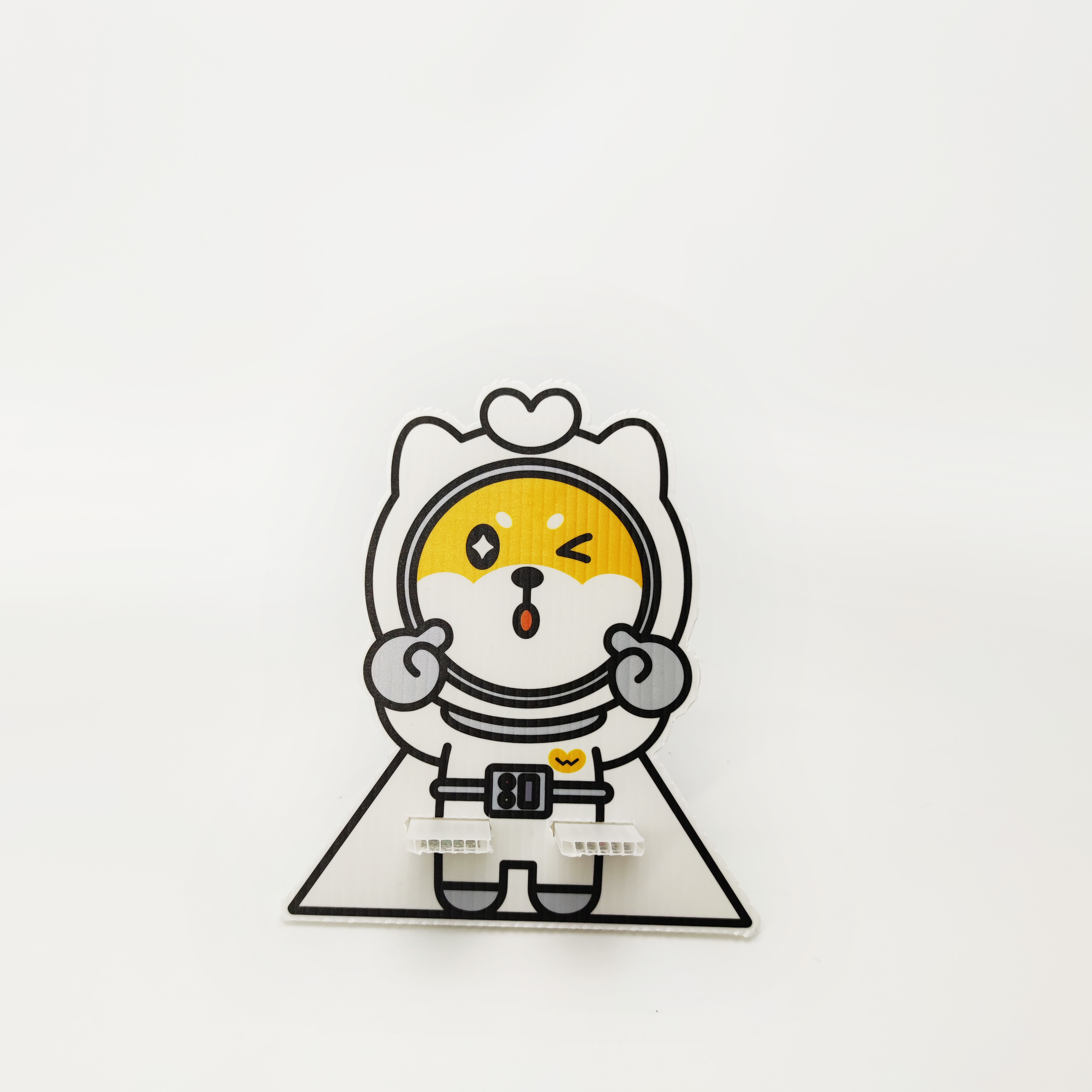 Disposable Corrugated Display Board Cartoon Cardboard Phone Holder