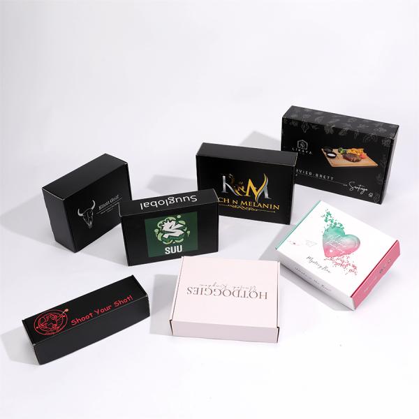 CMYK Printing Eco Friendly Brown Kraft Box Packaging for E Flute Corrugated Cardboard