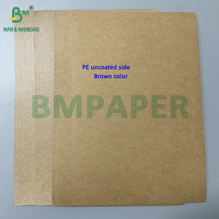 Heat-resistant 15g PE Coated Kraft Paperboard 300g For Microwaveable Food Container