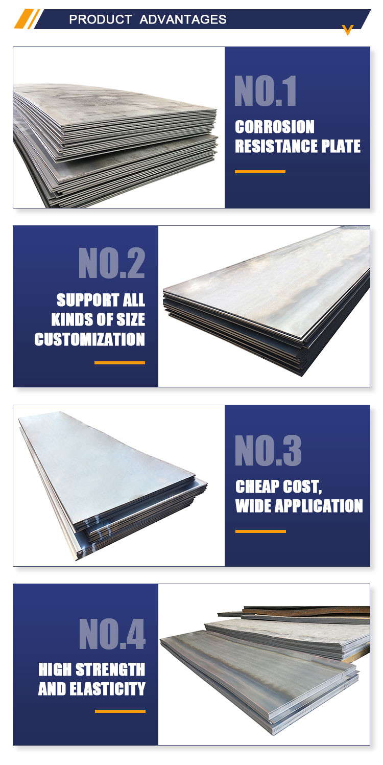 S235j0 Hot Rolled Carbon Steel Plate Q355 Hr Steel Plates