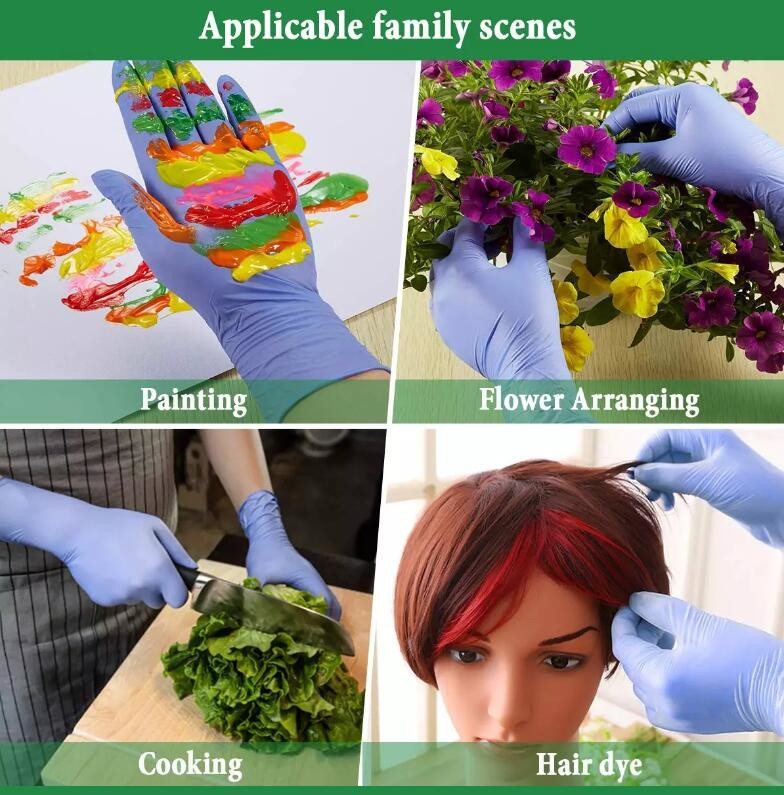 Tear Resistant Medical Grade Nitrile Examination Gloves