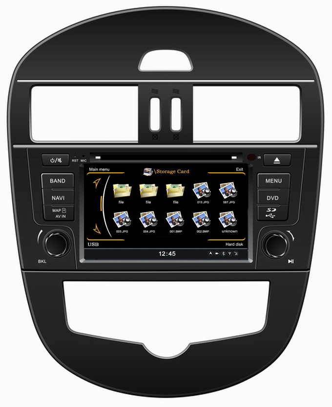 Auto stereo for Nissan Tiida 2012 with PIP iPod mp3 player OCB-105