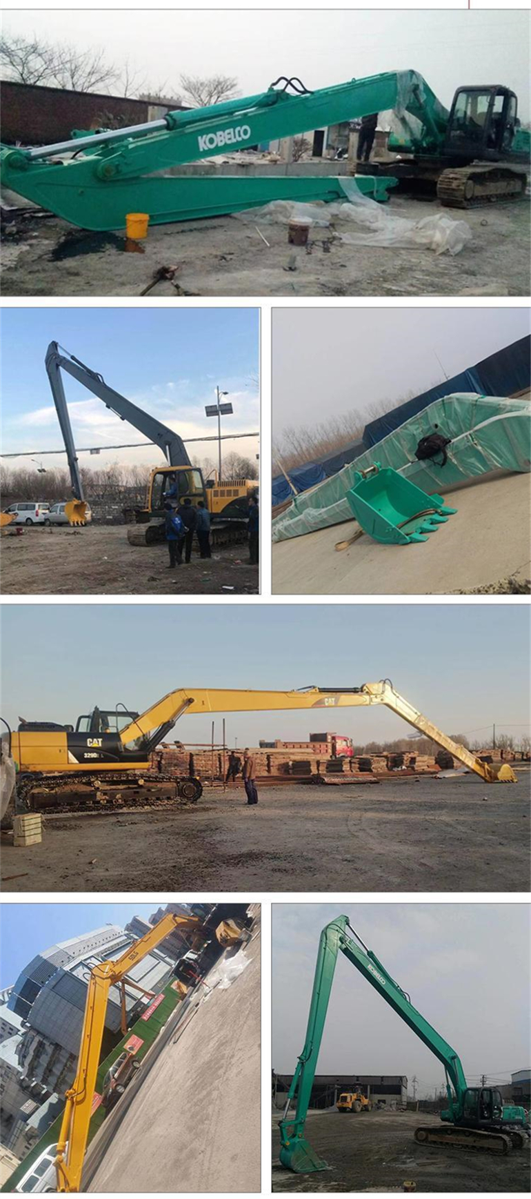 Customizable Two-Section Three-Section 12-45 Meter Excavator Extended Arm Backhoe Arm Long Boom And Cylinder Excavator