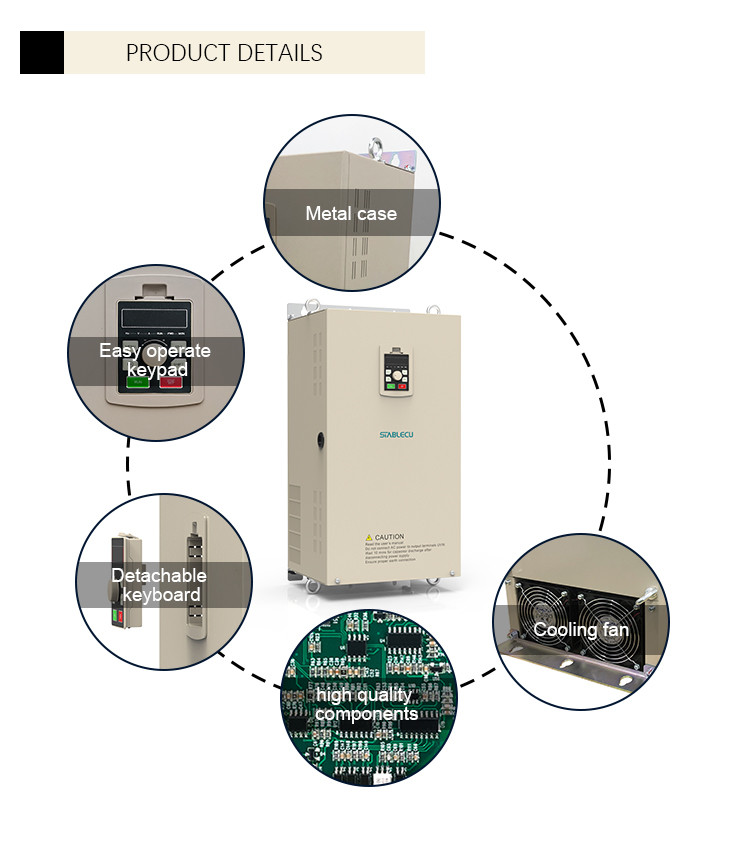 45KW To 110KW VFD Pump Frequency Inverter 380V AC Motor Controller