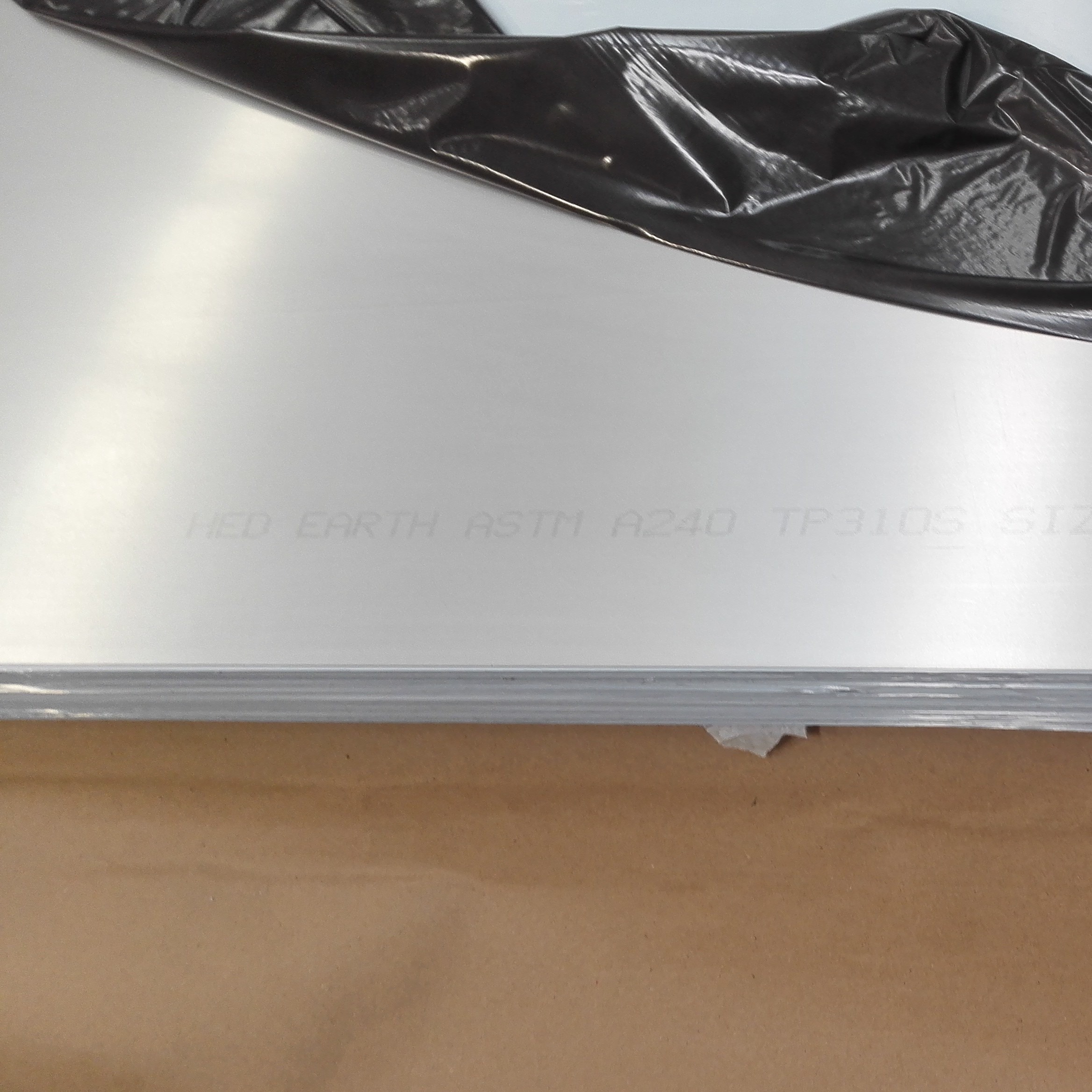 NO.4 Surface With PVC 304 1.4301 Stainless Steel Metal Sheet Used For Solar Water Heater