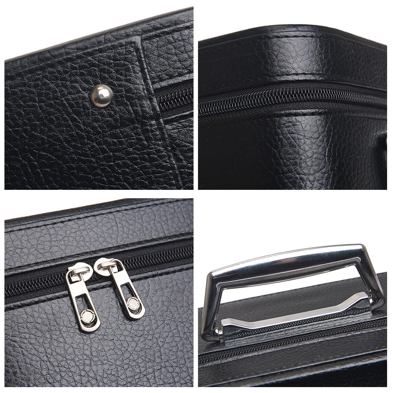 Lightweight L25*D11.5*H18.5CM PU Cosmetic Case With Metal handle