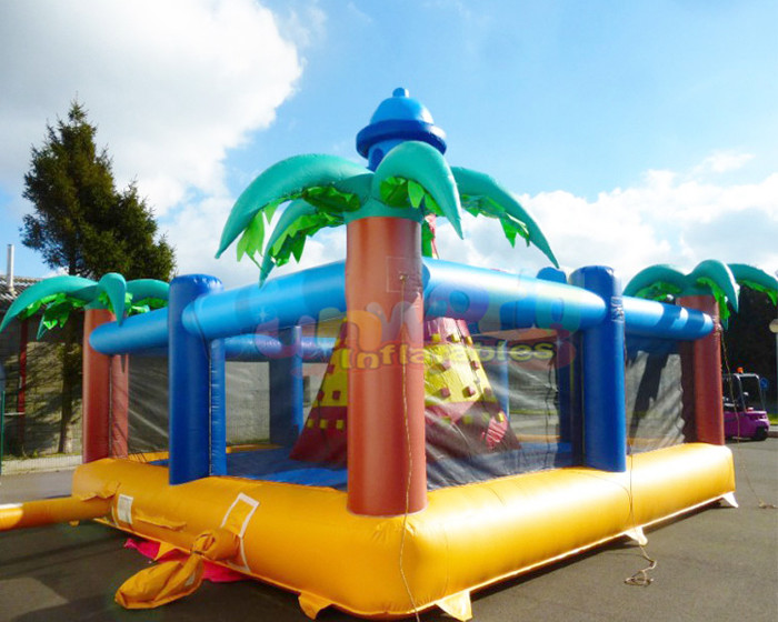 0.55mm PVC Inflatable Bounce House Combo For Advertisement