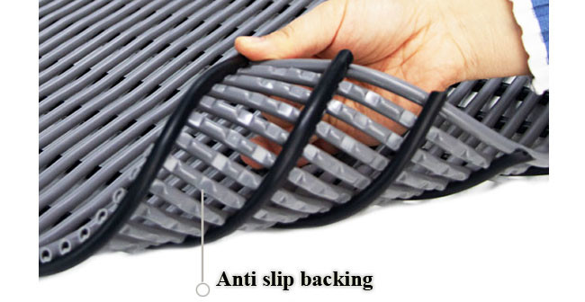 12 Mm Swimming Pool Safety Mats Self Draining Tubular Wet Area Mats