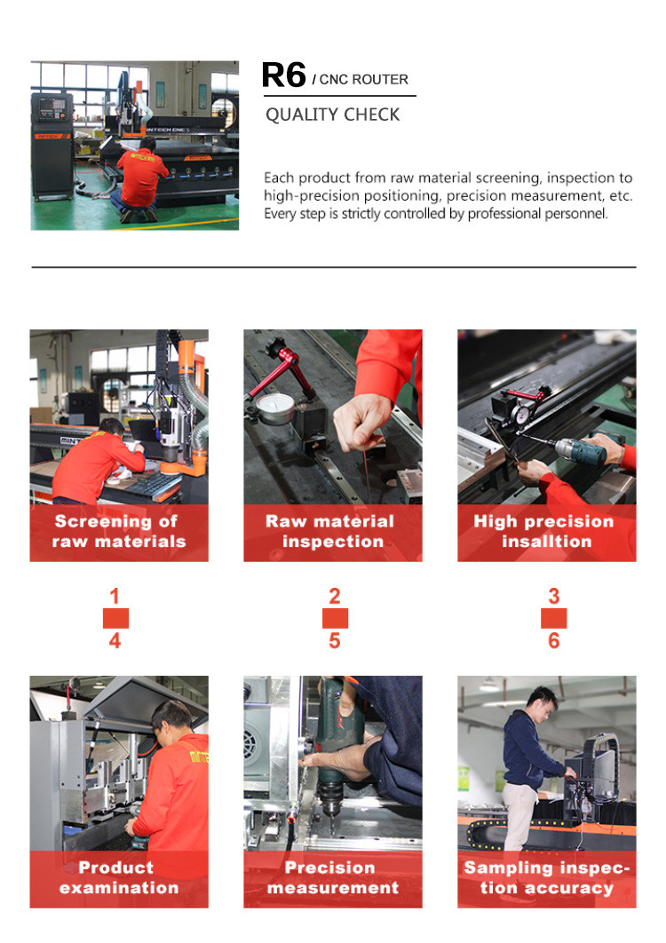 CE 5500w CNC 1325 Wood Cutting Machine For Woodworking Industry