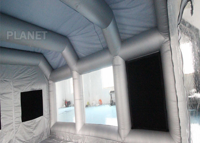 Portable Silver Custom Size Inflatable Car Workstation Spray Paint Booth Tan Spray Painting Booths For Cars