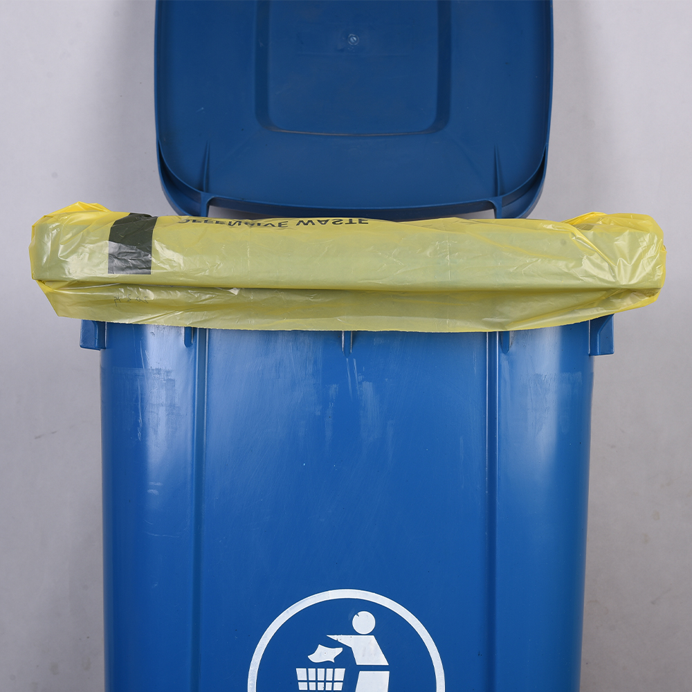 Customized PE Medical Biohazard Waste Bags Perfect Mechanical Resistance And Opacity For Hospital