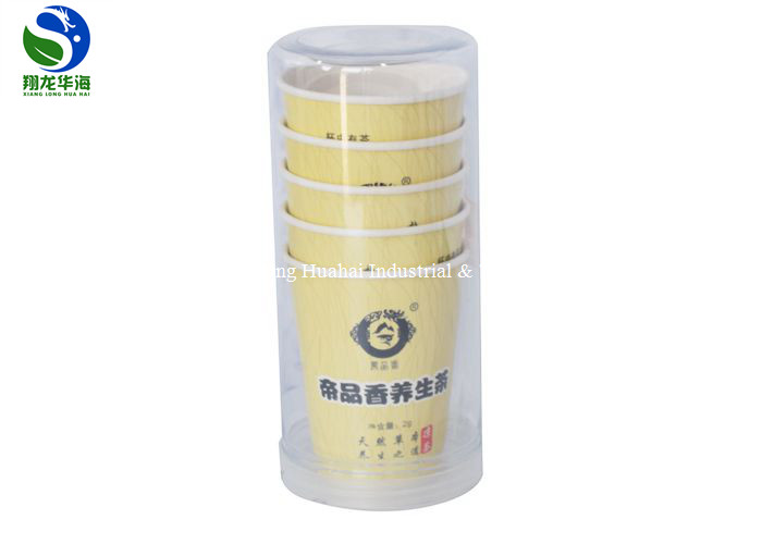 Heat Insulation Instant Tea Cups White Paper Dampproof Disposable Tea Cups